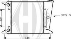 Diederichs DCM3354 - Радіатор, охолодження двигуна autocars.com.ua