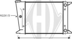 Diederichs DCM3357 - Радіатор, охолодження двигуна autocars.com.ua