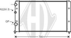 Diederichs DCM3416 - Радіатор, охолодження двигуна autocars.com.ua