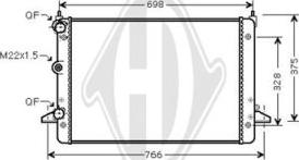 Diederichs DCM3433 - Радіатор, охолодження двигуна autocars.com.ua