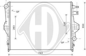 Diederichs DCM3465 - Радіатор, охолодження двигуна autocars.com.ua