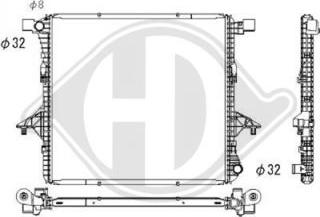 Diederichs DCM3479 - Радіатор, охолодження двигуна autocars.com.ua