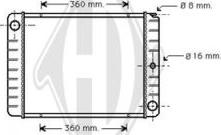 Diederichs DCM3492 - Радіатор, охолодження двигуна autocars.com.ua