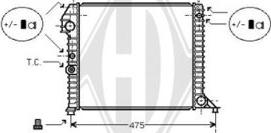 Diederichs DCM3494 - Радіатор, охолодження двигуна autocars.com.ua