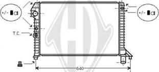 Diederichs DCM3495 - Радіатор, охолодження двигуна autocars.com.ua