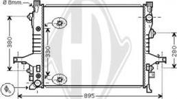Diederichs DCM3511 - Радіатор, охолодження двигуна autocars.com.ua