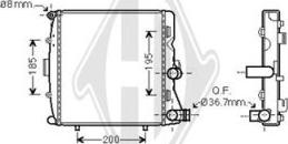 Diederichs DCM3556 - Радиатор, охлаждение двигателя autodnr.net