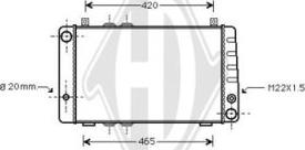 Diederichs DCM3559 - Радіатор, охолодження двигуна autocars.com.ua
