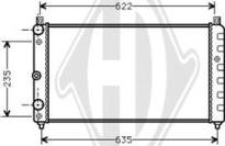 Diederichs DCM3560 - Радіатор, охолодження двигуна autocars.com.ua