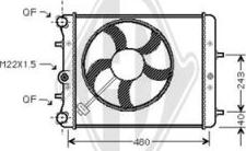 Diederichs DCM3567 - Радиатор, охлаждение двигателя autodnr.net