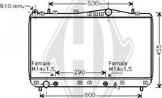 Diederichs DCM3595 - Радіатор, охолодження двигуна autocars.com.ua