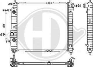 Diederichs DCM3602 - Радіатор, охолодження двигуна autocars.com.ua