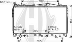 Diederichs DCM3606 - Радіатор, охолодження двигуна autocars.com.ua