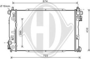 Diederichs DCM3629 - Радіатор, охолодження двигуна autocars.com.ua