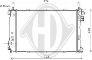 Diederichs DCM3630 - Радіатор, охолодження двигуна autocars.com.ua