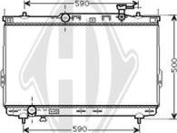 Diederichs DCM3674 - Радіатор, охолодження двигуна autocars.com.ua