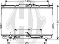 Diederichs DCM3679 - Радіатор, охолодження двигуна autocars.com.ua