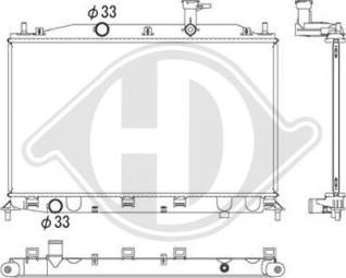 Diederichs DCM3702 - Радіатор, охолодження двигуна autocars.com.ua