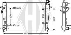 Diederichs DCM3710 - Радіатор, охолодження двигуна autocars.com.ua