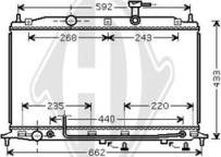 Diederichs DCM3713 - Радіатор, охолодження двигуна autocars.com.ua