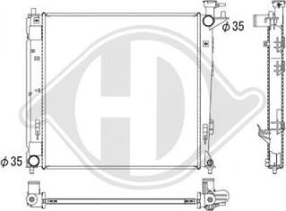 Diederichs DCM3721 - Радіатор, охолодження двигуна autocars.com.ua