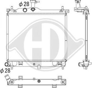 Diederichs DCM3724 - Радиатор, охлаждение двигателя autodnr.net