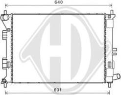 Diederichs DCM3742 - Радіатор, охолодження двигуна autocars.com.ua