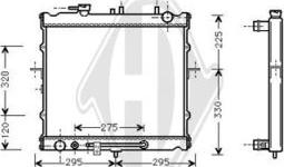 Diederichs DCM3753 - Радіатор, охолодження двигуна autocars.com.ua