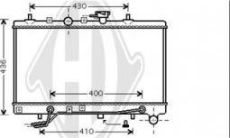 Diederichs DCM3758 - Радіатор, охолодження двигуна autocars.com.ua