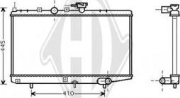 Diederichs DCM3764 - Радіатор, охолодження двигуна autocars.com.ua