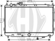 Diederichs DCM3774 - Радіатор, охолодження двигуна autocars.com.ua