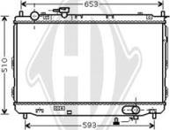 Diederichs DCM3784 - Радіатор, охолодження двигуна autocars.com.ua