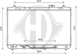 Diederichs DCM3816 - Радіатор, охолодження двигуна autocars.com.ua