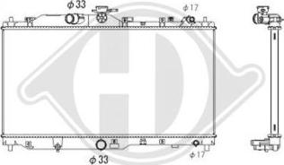 Diederichs DCM3867 - Радіатор, охолодження двигуна autocars.com.ua