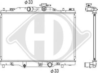 Diederichs DCM3879 - Радіатор, охолодження двигуна autocars.com.ua