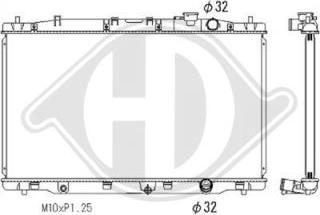 Diederichs DCM3891 - Радіатор, охолодження двигуна autocars.com.ua