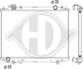 Diederichs DCM3900 - Радиатор, охлаждение двигателя autodnr.net