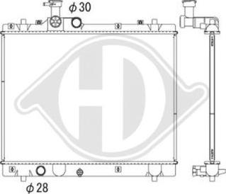 Diederichs DCM3902 - Радіатор, охолодження двигуна autocars.com.ua