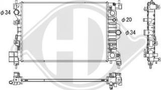 Diederichs DCM3939 - Радіатор, охолодження двигуна autocars.com.ua