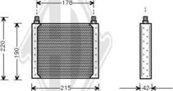 Diederichs DCO1059 - Масляний радіатор, рухове масло autocars.com.ua