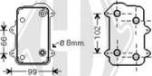 Diederichs DCO1082 - Масляний радіатор, рухове масло autocars.com.ua