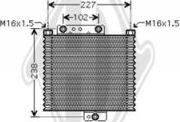 Diederichs DCO1083 - Масляний радіатор, рухове масло autocars.com.ua
