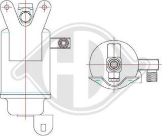 Diederichs DCT1267 - Осушувач, кондиціонер autocars.com.ua