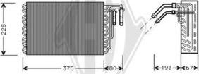 Diederichs DCV1068 - Випарник, кондиціонер autocars.com.ua