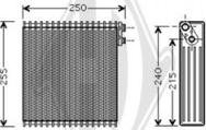 Diederichs DCV1119 - Випарник, кондиціонер autocars.com.ua