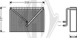 Diederichs DCV1139 - Випарник, кондиціонер autocars.com.ua