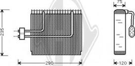 Diederichs DCV1150 - Випарник, кондиціонер autocars.com.ua