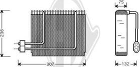 Diederichs DCV1151 - Випарник, кондиціонер autocars.com.ua