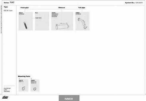 Dinex 128100074 - Система випуску ОГ autocars.com.ua