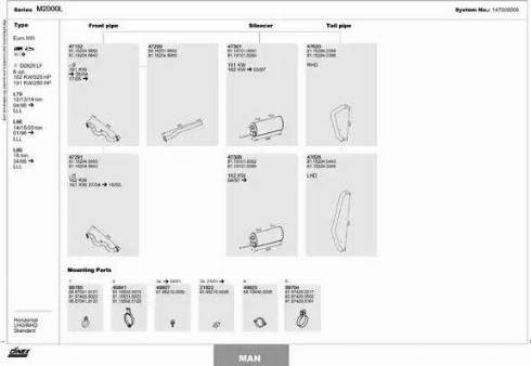 Dinex 147000009 - Система випуску ОГ autocars.com.ua